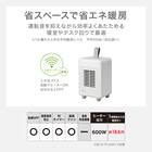 人感ミニセラミックファンヒーター(KH04 ホワイト) 2枚目画像