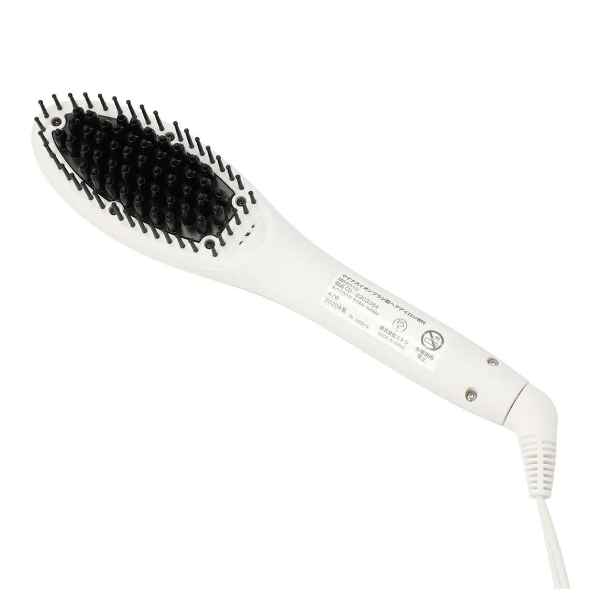マイナスイオンブラシ型ヘアアイロン ホワイト 通販 ニトリネット 公式 家具 インテリア通販 マイナスイオンブラシ型ヘアアイロン ホワイト 通販 ニトリネット 公式 家具 インテリア通販