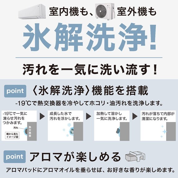 Wi-Fi エアコン 6畳用 (標準取付工事有り・リサイクル回収有り)本州(東北6県を除く)・九州・四国・沖縄用 3枚目画像