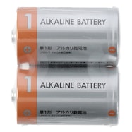 アルカリ乾電池 単1型×2本セット(NP1)