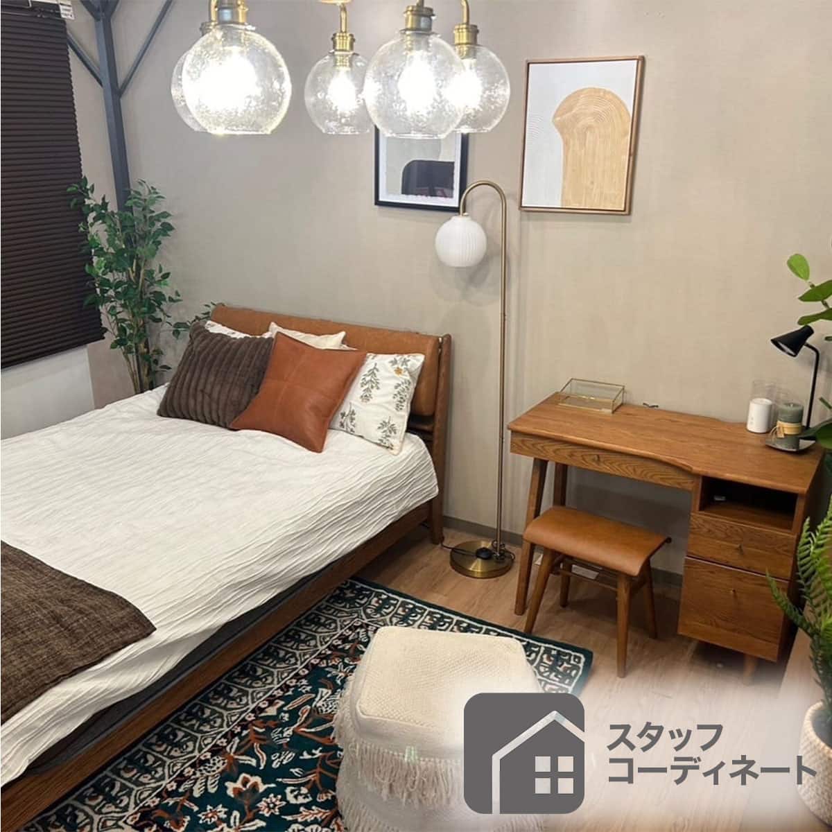 ガラスペンダントライト 5灯 ANV ゴールド (Living in Comfort