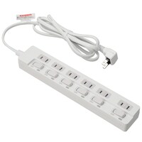 6個口節電タップ(2m PJE2-6M ホワイト)