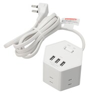 3USBポート(3.1A)付き 電源タップ(5個口 PJK02)