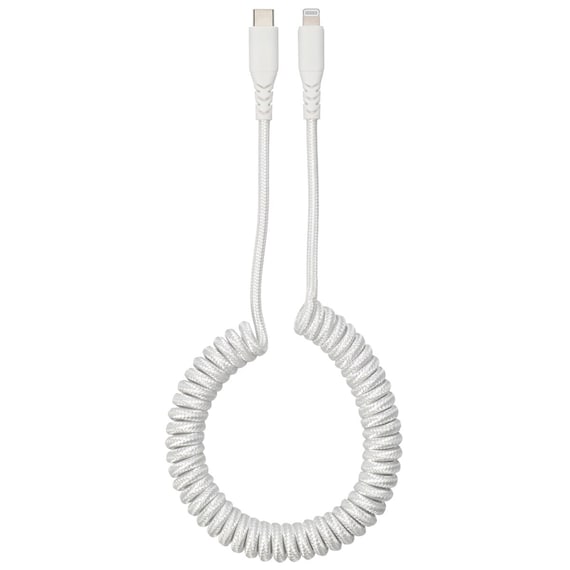 カールCtoライトニングケーブル(ホワイト C08L) 1枚目画像