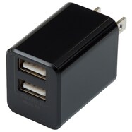 USB電源アダプター(2口 MSA033U ブラック)