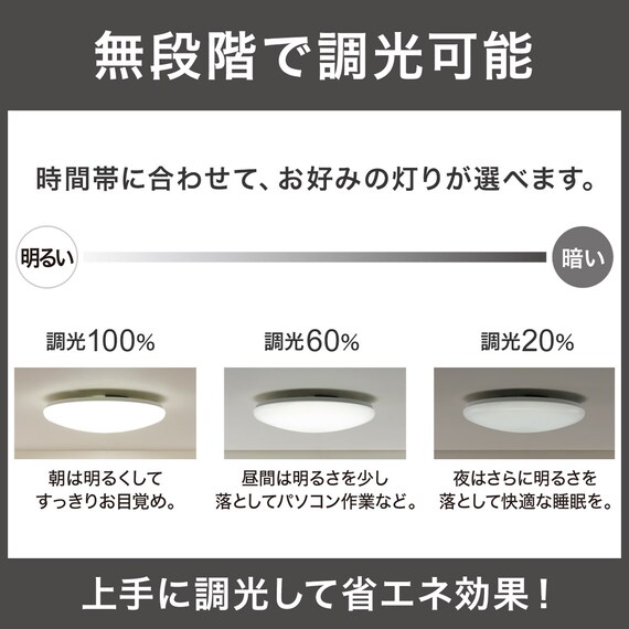  【小型家電2点セット】シーリングライト+デスクライトセット (ホワイト) 5枚目画像