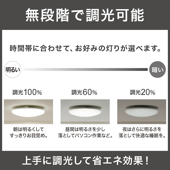 【小型家電2点セット】シーリングライト+デスクライトセット (ホワイト) 5枚目画像