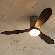 Modern Collection LED シーリングファン REAL wood blades(電球色)