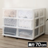 【キャスター付き】押入れ収納 引出し 3段2列 FD