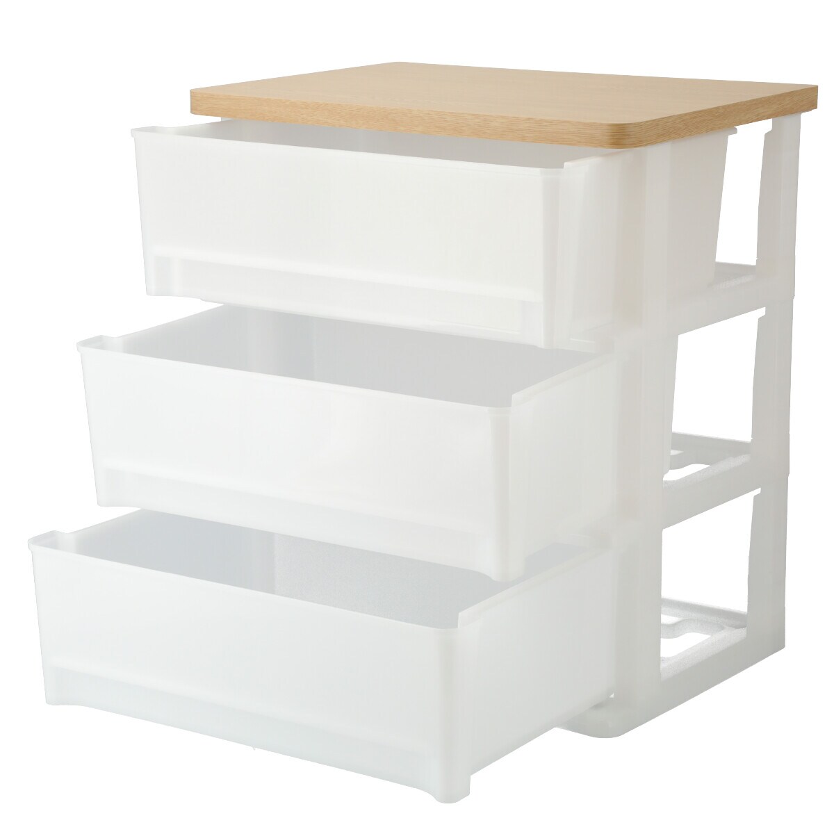 木目調天板チェストfd3段 ライトブラウン 通販 ニトリネット 公式