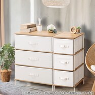 【工具不要簡単組み立て】幅59cm ナチュラルテイスト チェスト(PST2)(3段/4段)