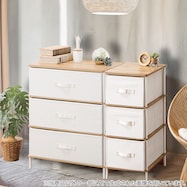 【工具不要簡単組み立て】幅59cm ナチュラルテイスト チェスト(PST2)(3段/4段)