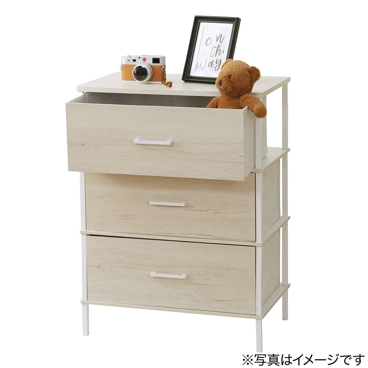 チェスト3段(CS2s ホワイトウォッシュ) | ニトリネット【公式】 家具