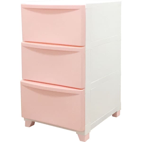 壁付きチェスト ピーディーシーヴォ 3段(ローズ) | ニトリネット【公式