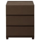 工具不要で組み立て簡単ワイドチェスト デコニーCV2(3段 ダークブラウン) 14枚目画像