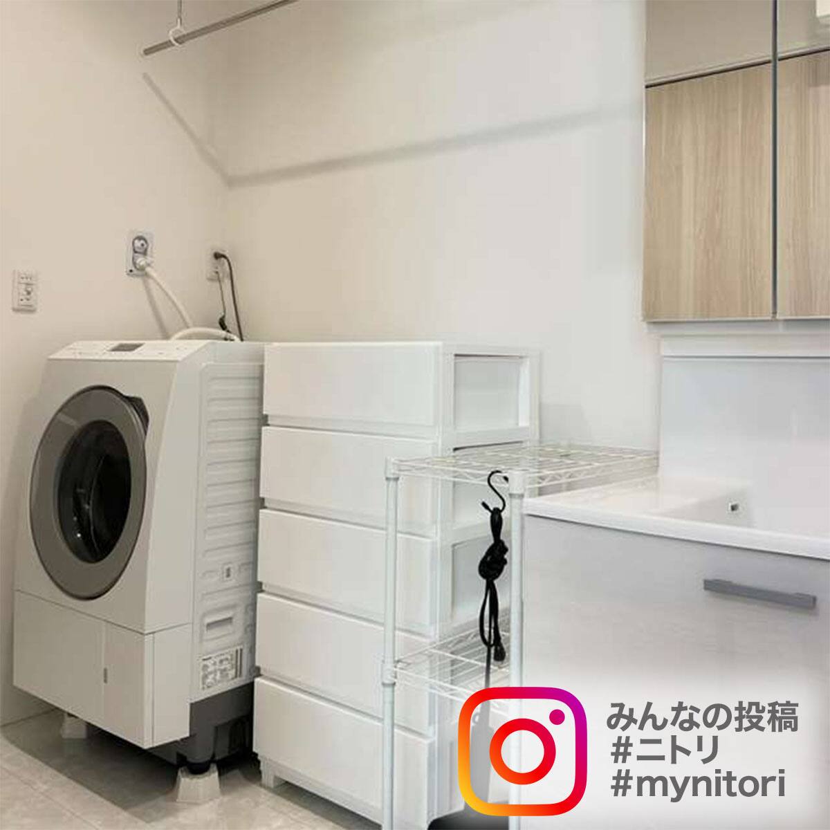 工具不要で組み立て簡単ワイドチェスト デコニーCV2(5段 ホワイト