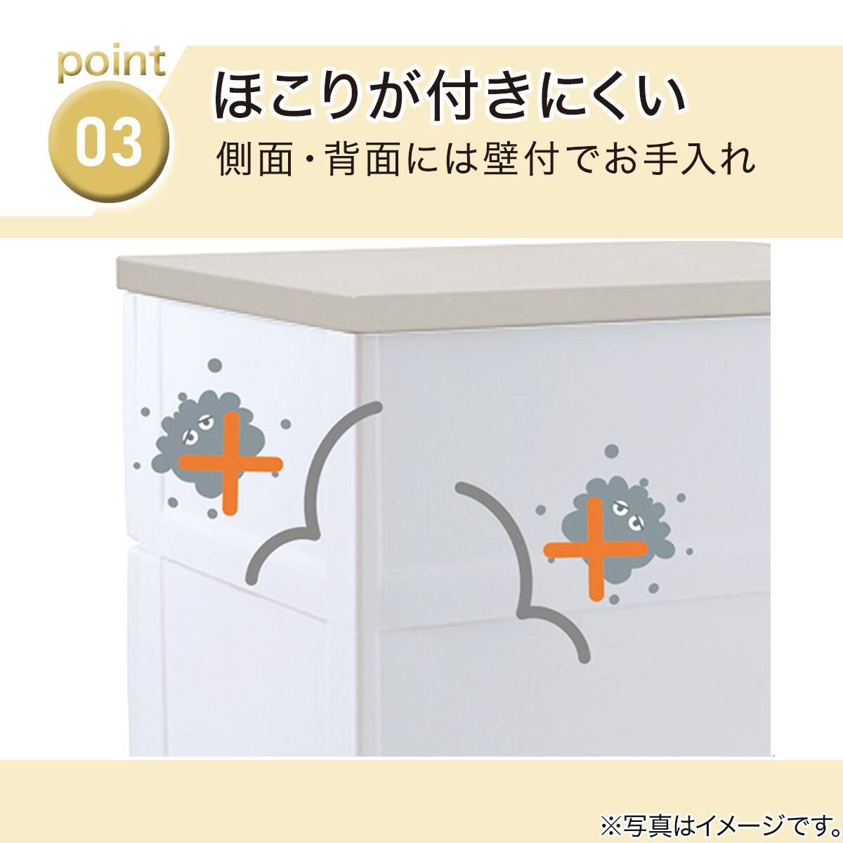 ニトリ　フィッツプラスNTメッシュ2 幅55cm7段　ホワイトウォッシュ フィッツプラスNTメッシュ2 幅55cm 7段 ホワイトウォッシュ(FM5507