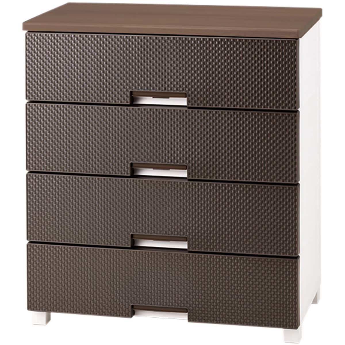 フィッツプラスNTメッシュ2 幅75cm 4段 ミドルブラウン(FM7504