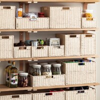 手編み風ペーパーバスケット ライラ3 (3色4サイズ)