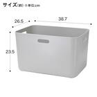 収納ケース ソフトNインボックス レギュラー ライトグレー 2枚目画像