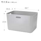 収納ケース ソフトNインボックス レギュラー ライトグレー 2枚目画像