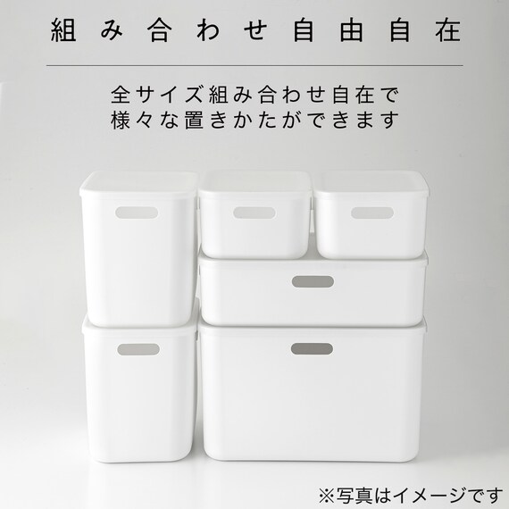 収納ケース ソフトNインボックス レギュラー ライトグレー 6枚目画像