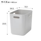 収納ケース ソフトNインボックス たて型ハーフ ライトグレー 2枚目画像