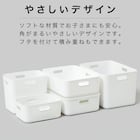 収納ケース ソフトNインボックス たて型ハーフ ライトグレー 3枚目画像