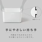 収納ケース ソフトNインボックス たて型ハーフ ライトグレー 4枚目画像