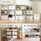 収納ケース ソフトNインボックス たて型ハーフ ライトグレー 9枚目画像