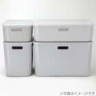 収納ケース ソフトNインボックス たて型ハーフ ライトグレー 20枚目画像