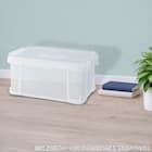 運べるコンテナボックス(ワイド Mサイズ クリア) 1枚目画像