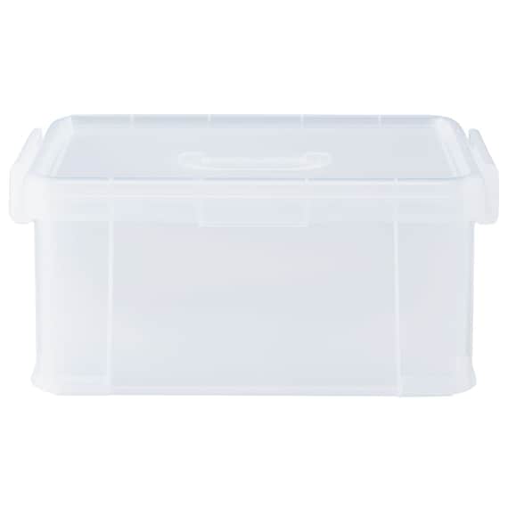 運べるコンテナボックス(ワイド Mサイズ クリア) 7枚目画像