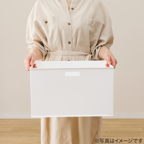 キャスター付き バスケット Nインボックス レギュラー ホワイト 6個セット 7枚目画像