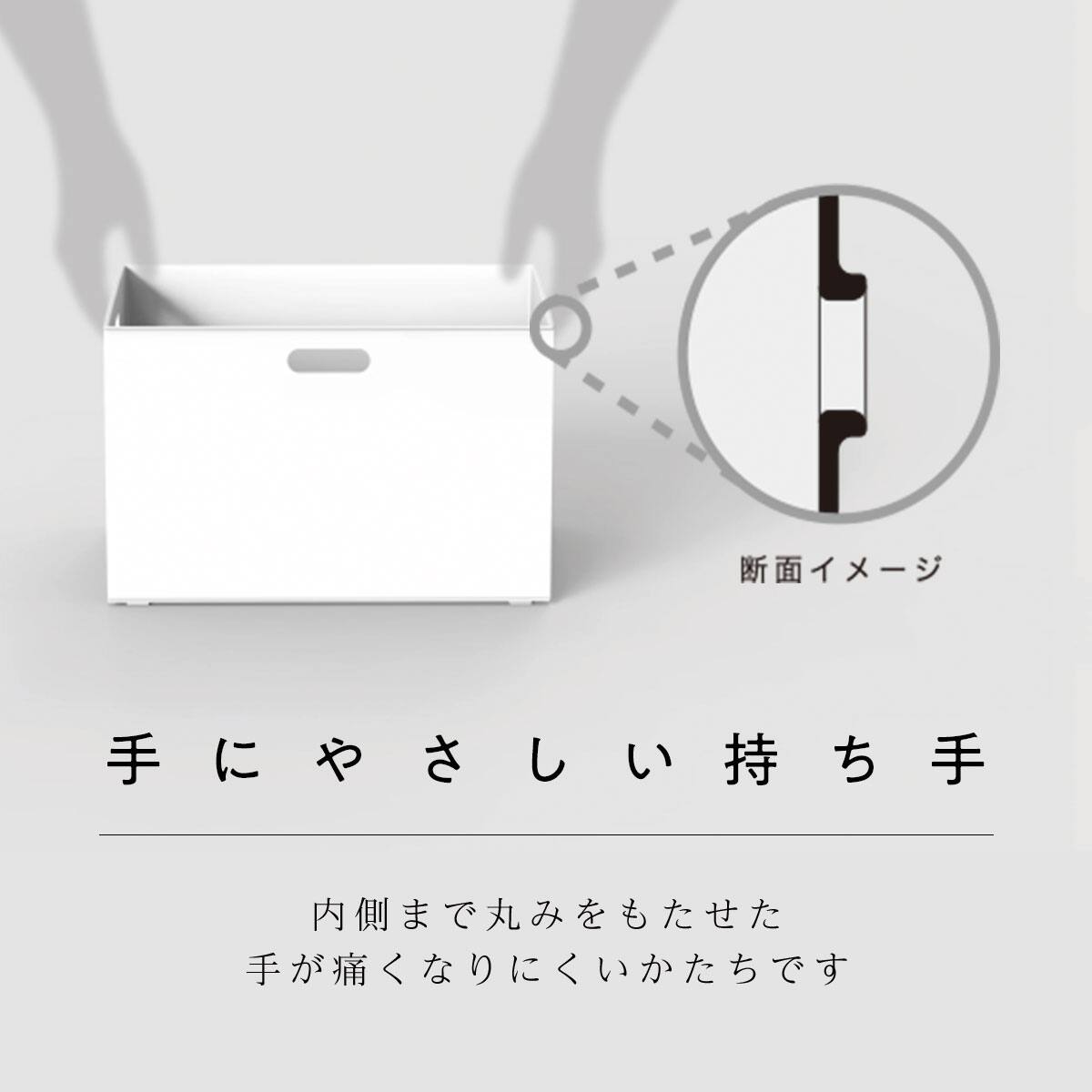 バスケット Nインボックス レギュラー グレー 2個セット | ニトリ