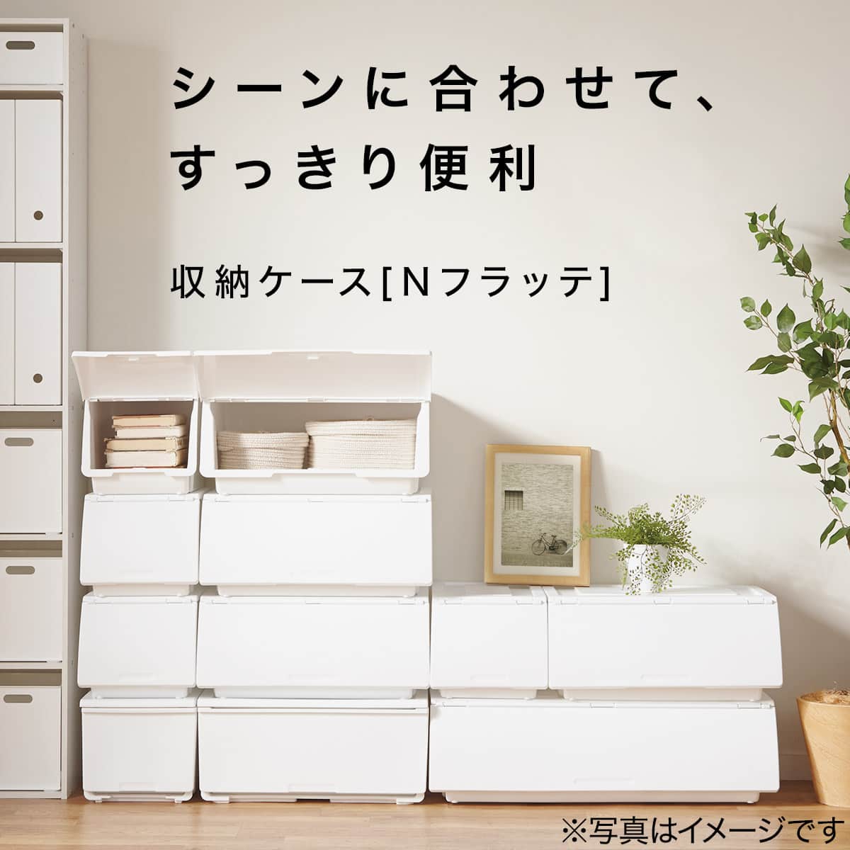 Nフラッテ(クリアピンク) 別売りふたNフラッテDSハーフ(クリア) | ニトリネット【公式】 家具