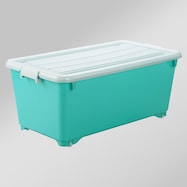 奥行50/74cm コロ付き収納ボックス フォーシービビッド