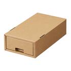 環境に優しいダンボール製収納ケースのフィッツクラフト引出式小物ケース 1枚目画像