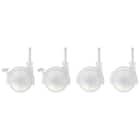 組み合わせて使える収納ケース用キャスター(4個セット ストッパー付き クリア) 2枚目画像