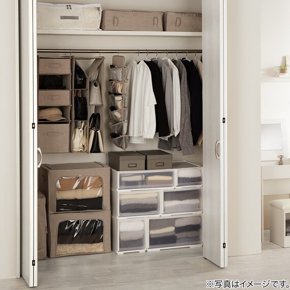 組合せ可能な収納ケース 衣類・隙間・リビング・子供用にマルチに活躍!(幅39cm×高さ18cm NS3918) 3個組 9枚目画像