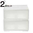 組合せ可能な収納ケース　衣類・隙間・リビング・子供用にマルチに活躍！(幅52cm×高さ24cm NS5224) 2個組 1枚目画像