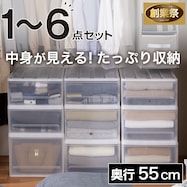 【たっぷり収納】(奥行55cm)クローゼットケース セレスFD