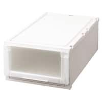 【奥行74cm】押入れ用フィッツユニットケース (幅39×高さ23cm ホワイト)