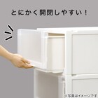 【奥行74cm】押入れ用フィッツユニットケース (幅44×高さ18cm ホワイト) 5枚目画像