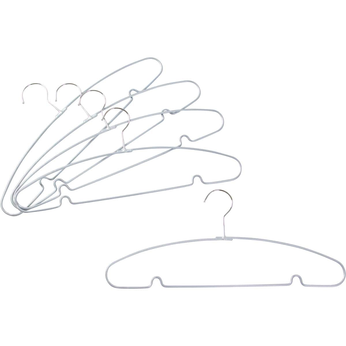 すべりにくい省スペースメンズハンガー(ラミー 5本組)