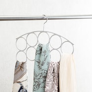 すべりにくいスカーフハンガー(ラミー 幅39cm シルバー)