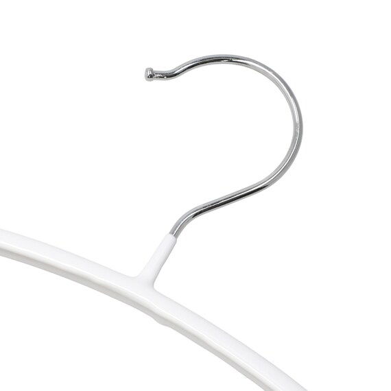 すべりにくいアーチ型ハンガー(ラミー 幅42cm ホワイト 40本組) 11枚目画像