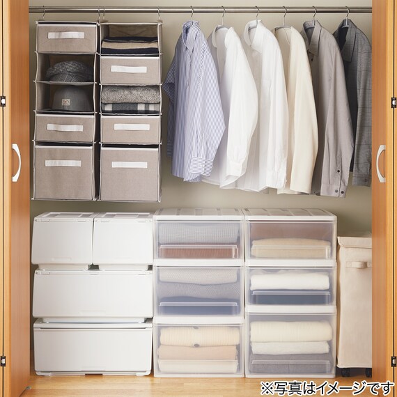 すべりにくいアーチ型ハンガー(ラミー 幅42cm グレー 40本組) 7枚目画像