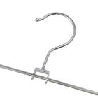 すべりにくいスカート・スラックス ピンチ付き4段ハンガー(ラミー 幅34cm ホワイト 4本組) 7枚目画像