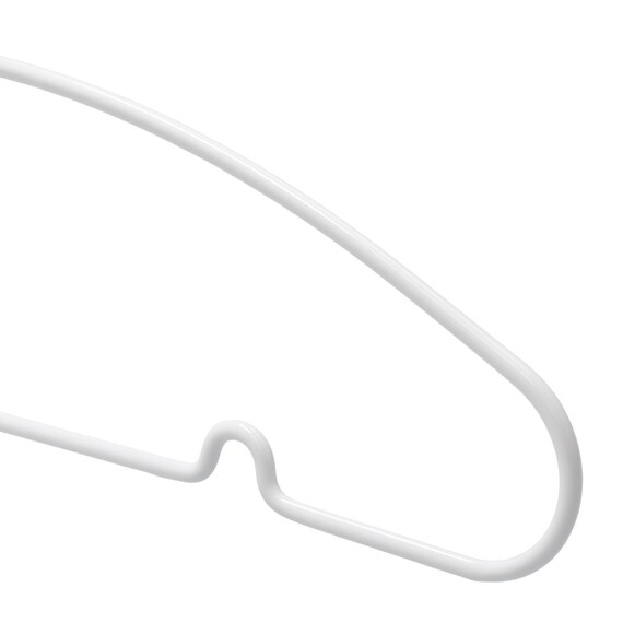 すべりにくいベビー・キッズハンガー(ラミー 幅33.5cm ホワイト  30本組) 4枚目画像